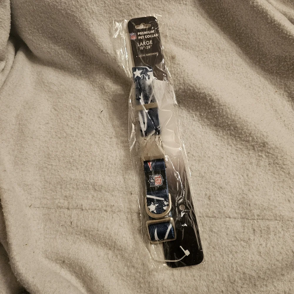 NFL Little Earth New England Patriots Premium Large Pet Collar